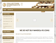 Tablet Screenshot of collectorsinvestments.com